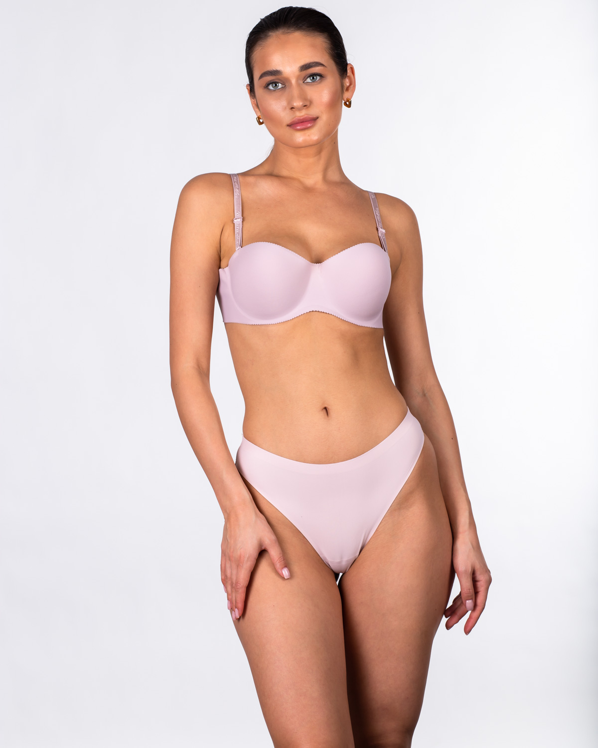 Жіночі безшовні трусики-стрінги Lulola 333 пудра 4196-5 Жіночі безшовні трусики-стрінги Lulola 333 пудра 4196-5